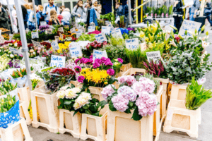 buying flowers