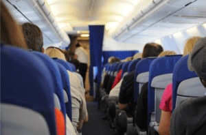 traveler & flight attendant small talk